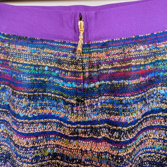 NWT Kate Spade Women's Kylie Jewelbox Colorful Striped Tweed Skirt Size 10 - Picture 7 of 8